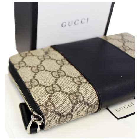 gucci lion wallet black|Gucci gg supreme wallet.